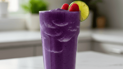 How to Make a Shark Energy Berry Blast Copycat Smoothie — easy homemade copycat recipe