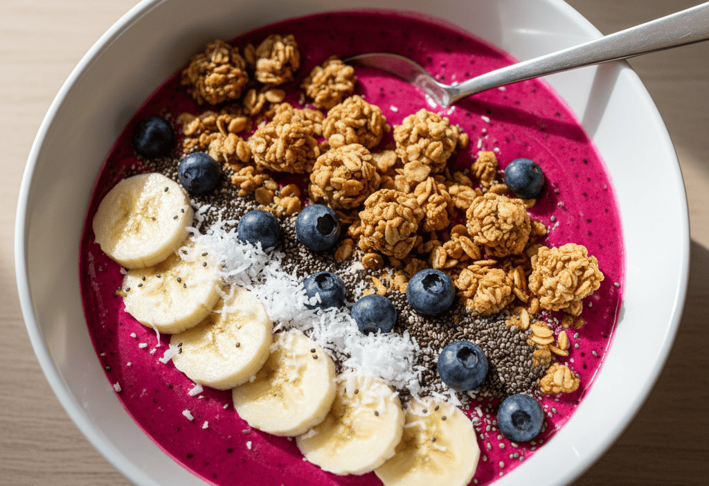 Jamba Island Pitaya Bowl Copycat Smoothie Bowl Recipe — easy homemade copycat recipe