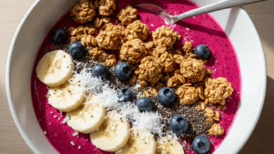 Jamba Island Pitaya Bowl Copycat Smoothie Bowl Recipe — easy homemade copycat recipe