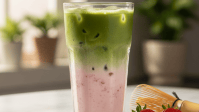 How to Make a Strawberry Matcha Latte at Home — easy homemade copycat recipe