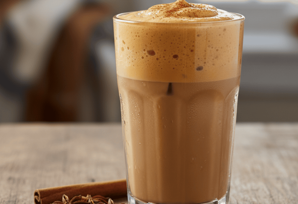 TikTok Iced Chai with Pumpkin Cold Foam Copycat Recipe — easy homemade copycat recipe