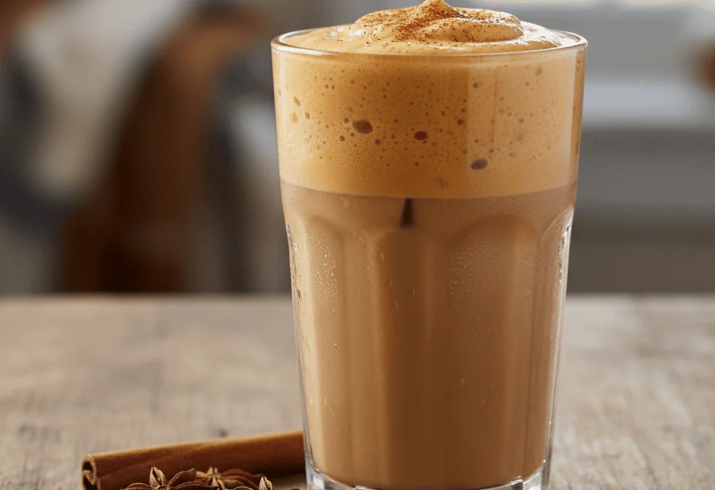 TikTok Iced Chai with Pumpkin Cold Foam Copycat Recipe — easy homemade copycat recipe