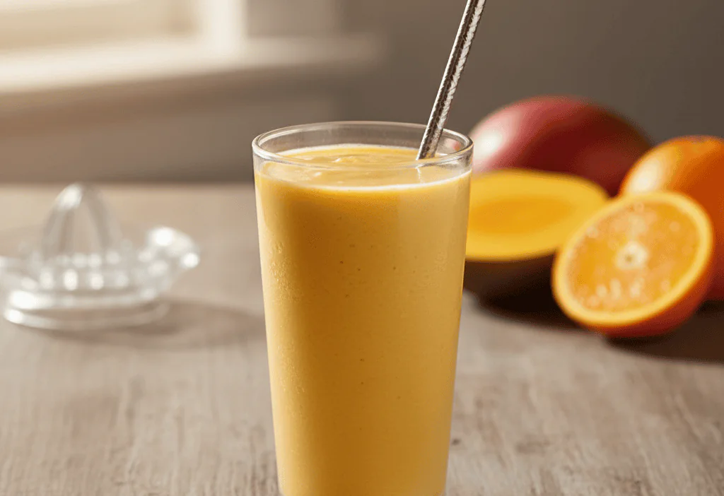 Tropical Smoothie Cafe Copycat Mango Monsoon Recipe — easy homemade copycat recipe