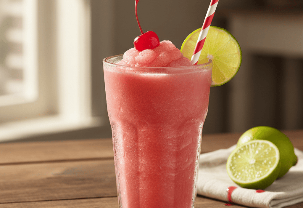 How to Make a Sonic Cherry Limeade Slush Copycat Recipe — easy homemade copycat recipe