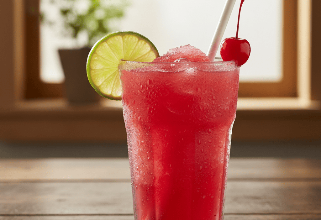 How to Make a Sonic Cherry Limeade Slush Copycat Recipe — easy homemade copycat recipe